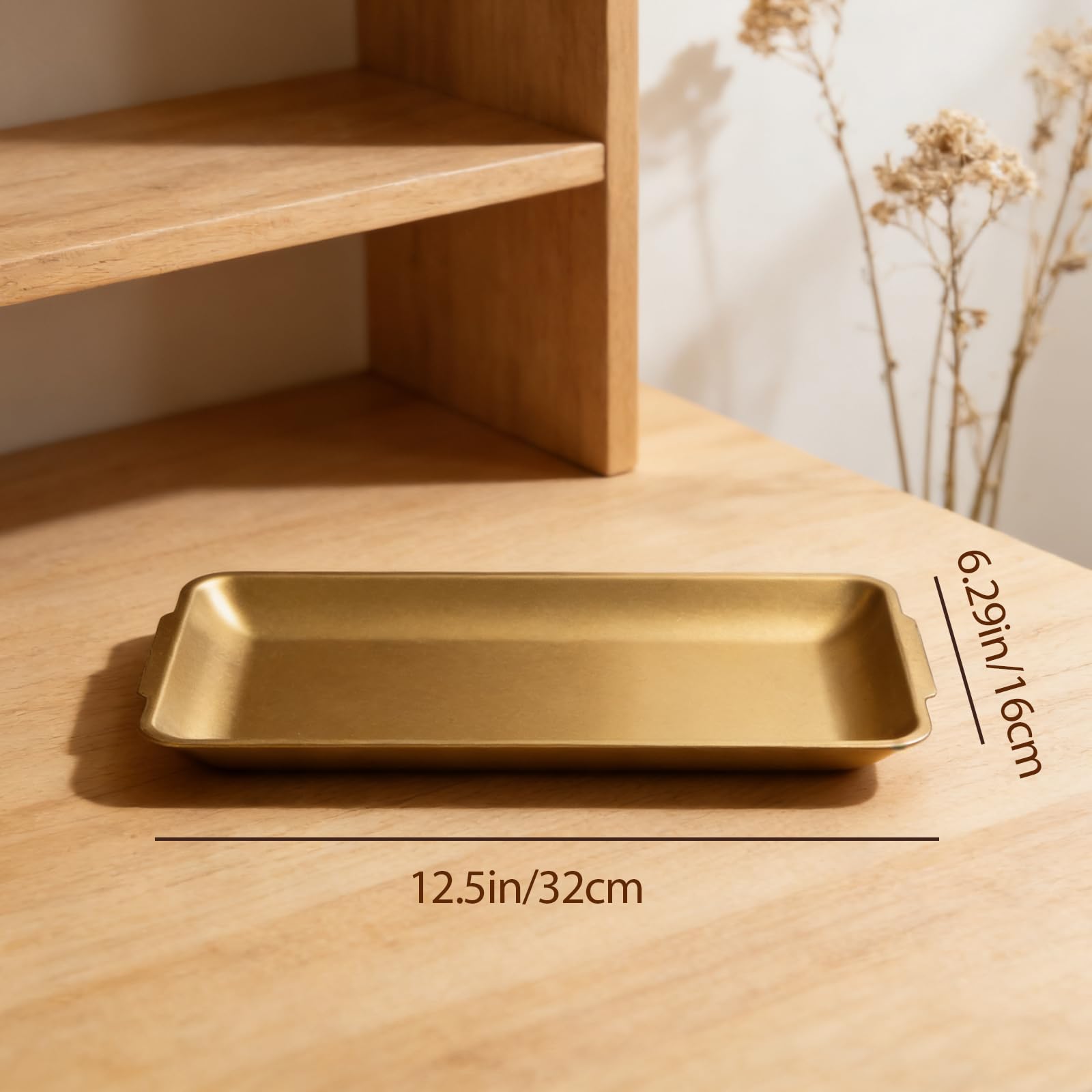 2Pcs 304 Stainless Steel Food Serving Trays
