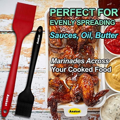 High Heat Resistant Silicone Basting Pastry Brush Set of 3