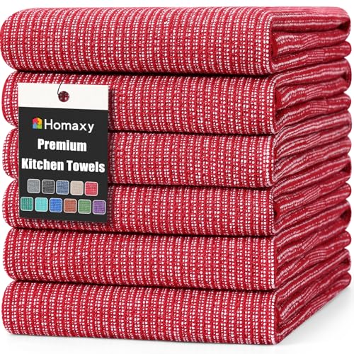 380 GSM Cotton Premium Kitchen Towels 6 Pack (6 Count)