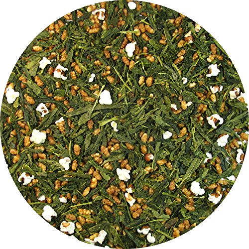 Organic Premium Genmaicha Popcorn Green Tea helps the stomach to digest (3 Ounce)