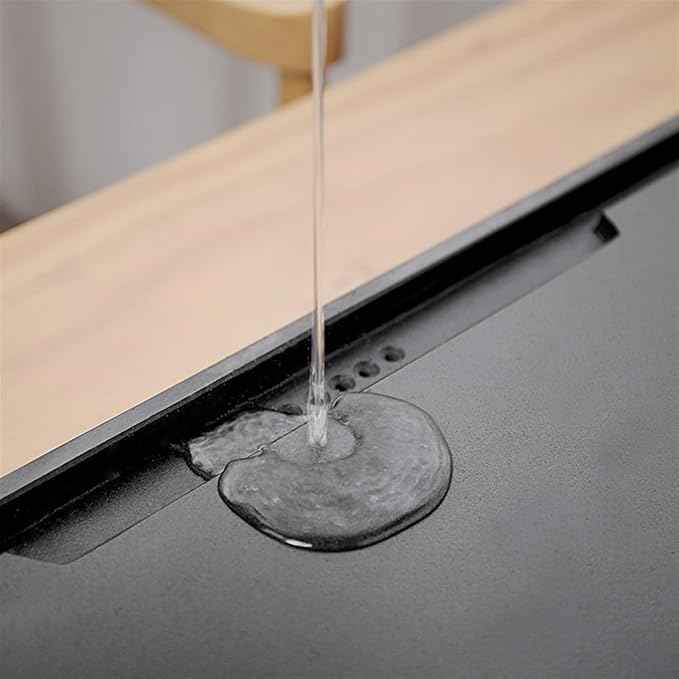 Tea Set Natural Ebonite Tea Tray Simple Home Modern Living Room Kung Fu Tea Sets Tea Sea Desktop Embedded Tea Table Chinese Tea Set(80 * 40 * 3cm)