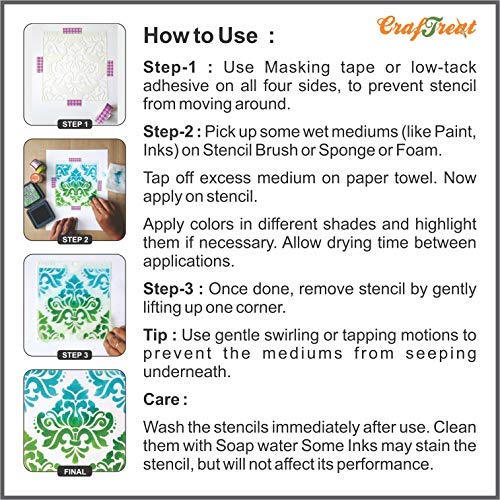 2 Pcs Reusable Animal Print Stencils (2 Count)