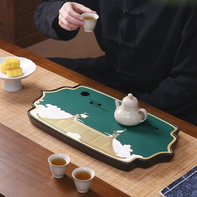 Tea Set Chinese Style Water Storage Copper Tea Tray Home Dry Brewing Table