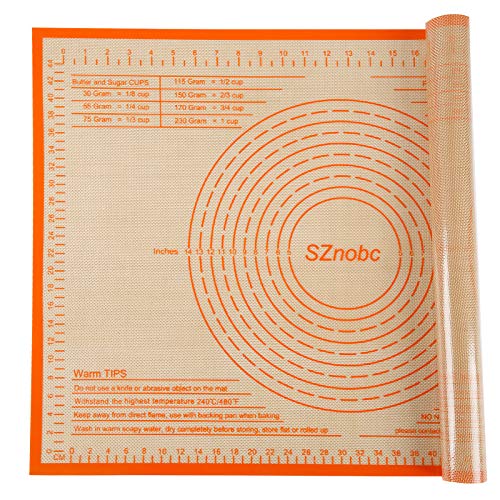 Silicone Pastry Mat 28X20 inch Baking Mat for Rolling Dough