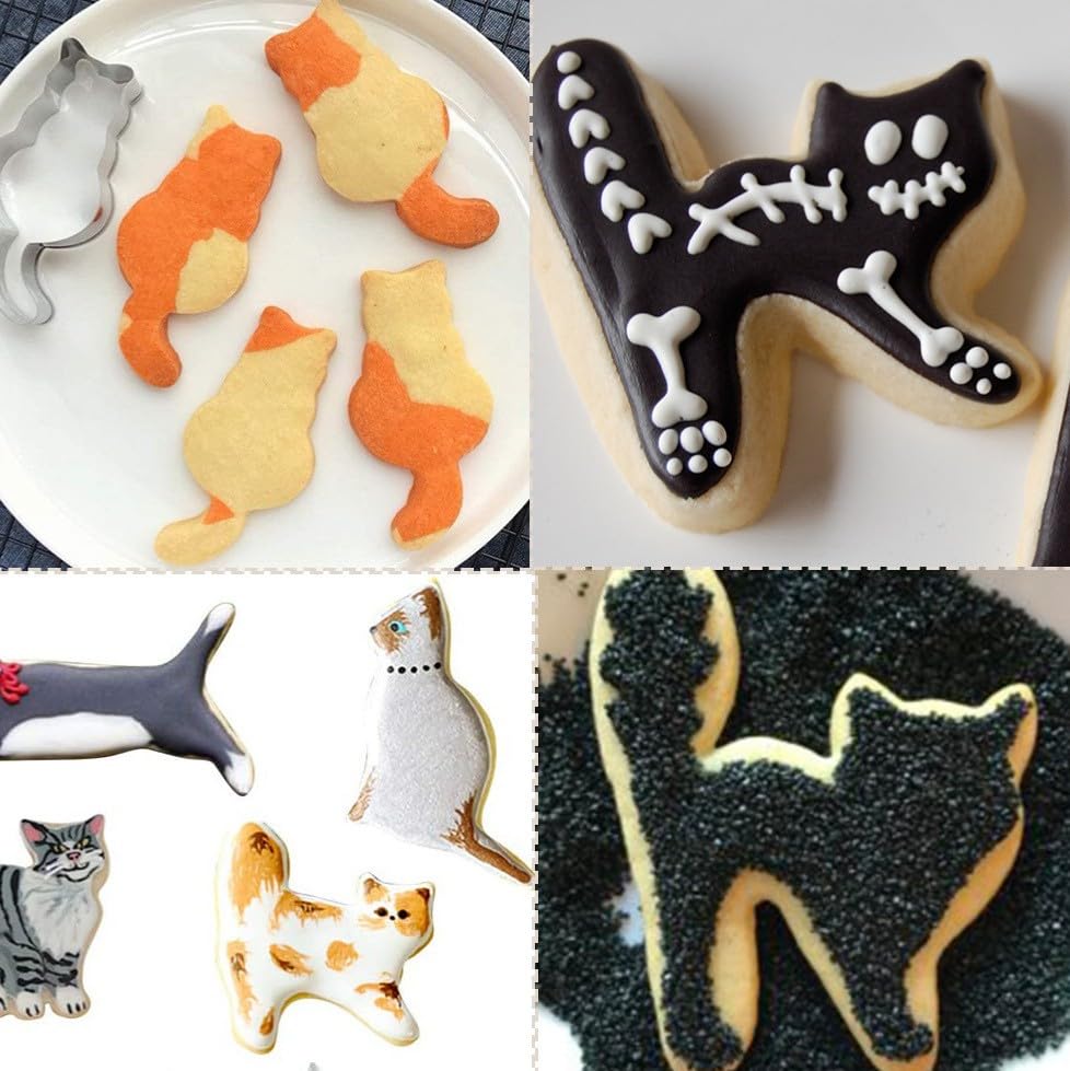 Cat Shaped Cookie Cutters Set (10 Count)
