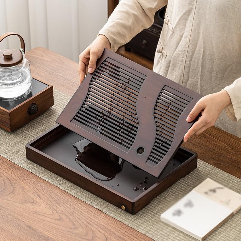 Tea Set Tea Tray Drainage Tray Kung Fu Tea Set Small Tea Table Home Office Water Storage Tea Sea Dry Tea Sea Chinese Tea Set