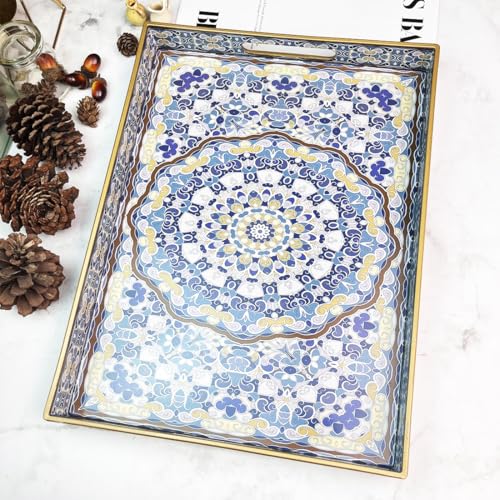 Blue Decorative Tray