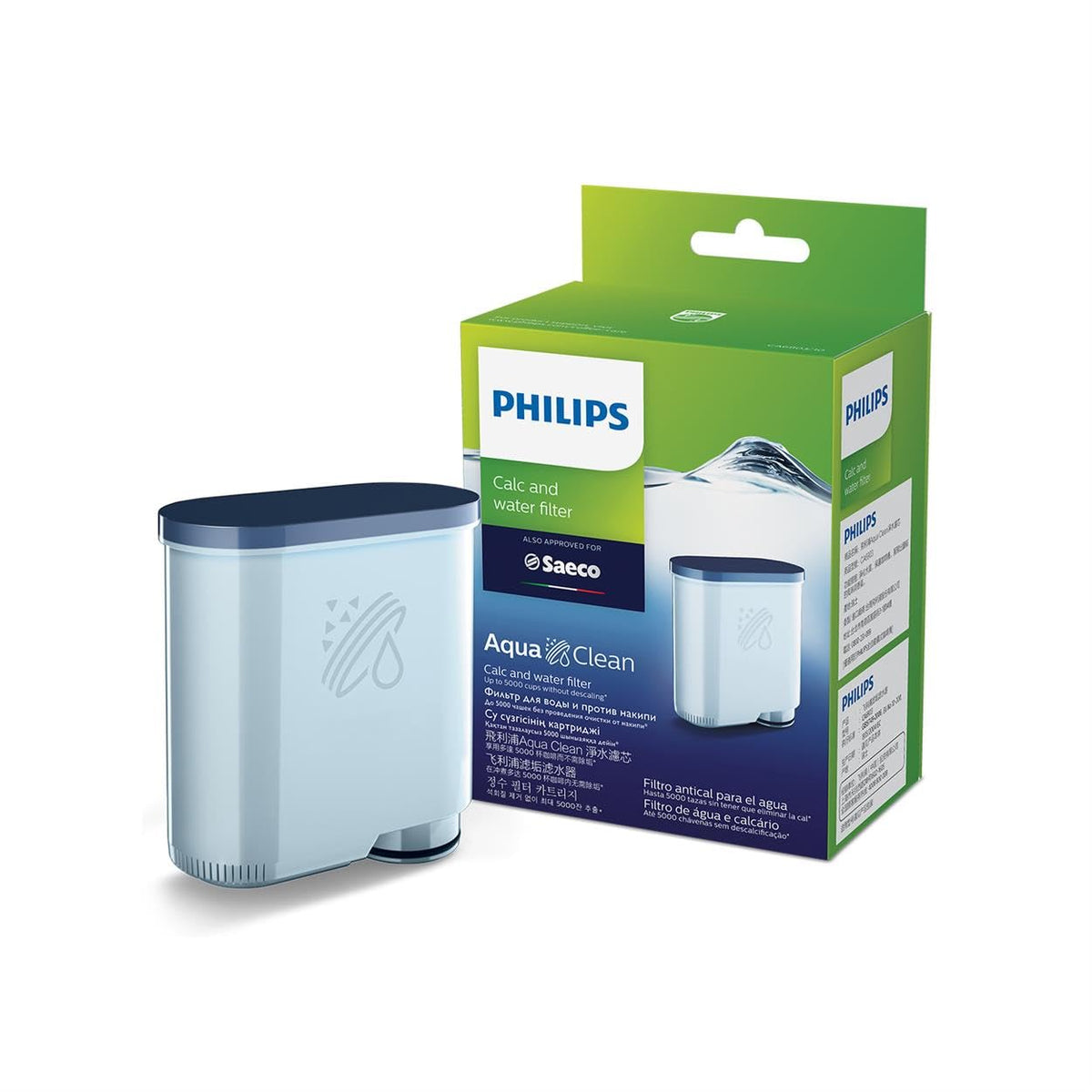 Espresso machine water filter cartridge, 2 count