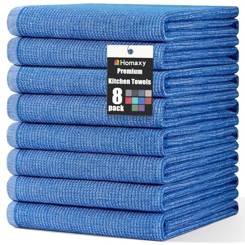 380 GSM Cotton Premium Kitchen Towels 8 Pack (8 Count)