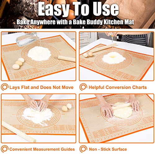 Silicone Pastry Mat 28X20 inch Baking Mat for Rolling Dough