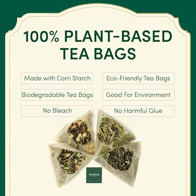 VAHDAM, Assorted Black Tea Bags Sampler (5 Flavors, 20 Ecofriendly Pyramid Tea bags) I Gift Ideas for Women & Men | Assam and Darjeeling Teas | Gluten Free & Non GMO | Gifts for Him/Her