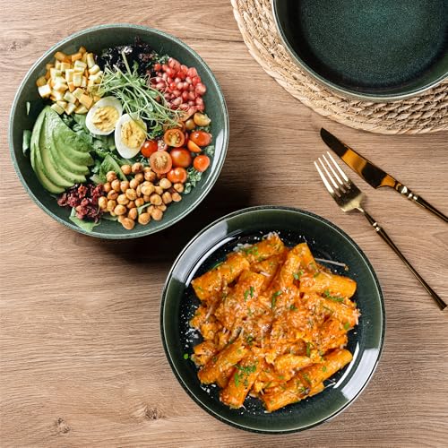 8.75'' Large Ceramic Pasta Bowls (4 Count)