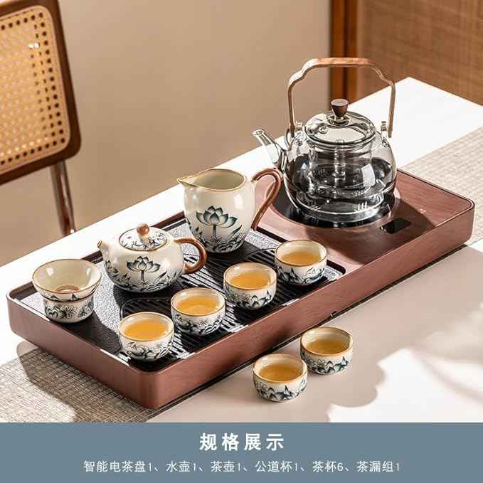 Fully Automatic Tea Tray Set, Electric Kettle and Brewing Station-suit11