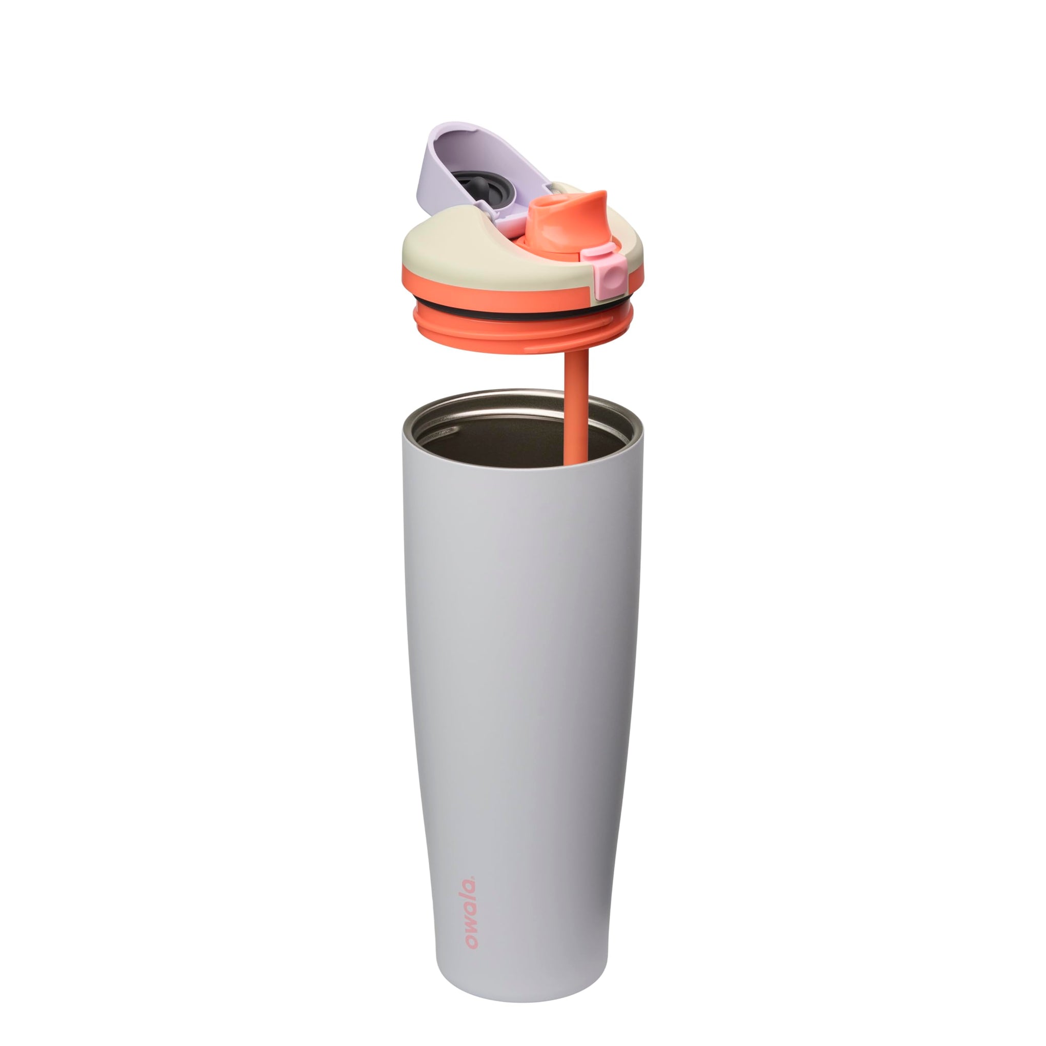 FreeSip Tumbler Stainless Steel Water Bottle 40 oz Beach House