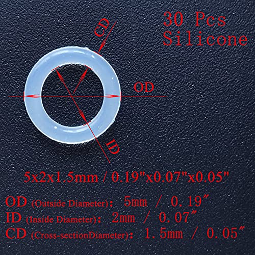 30 Pcs] Silicone O (30 Count)