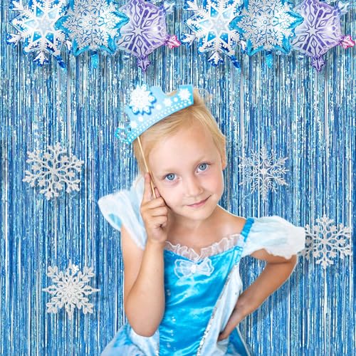 Light Blue Streamers Party Backdrop (2 Count)