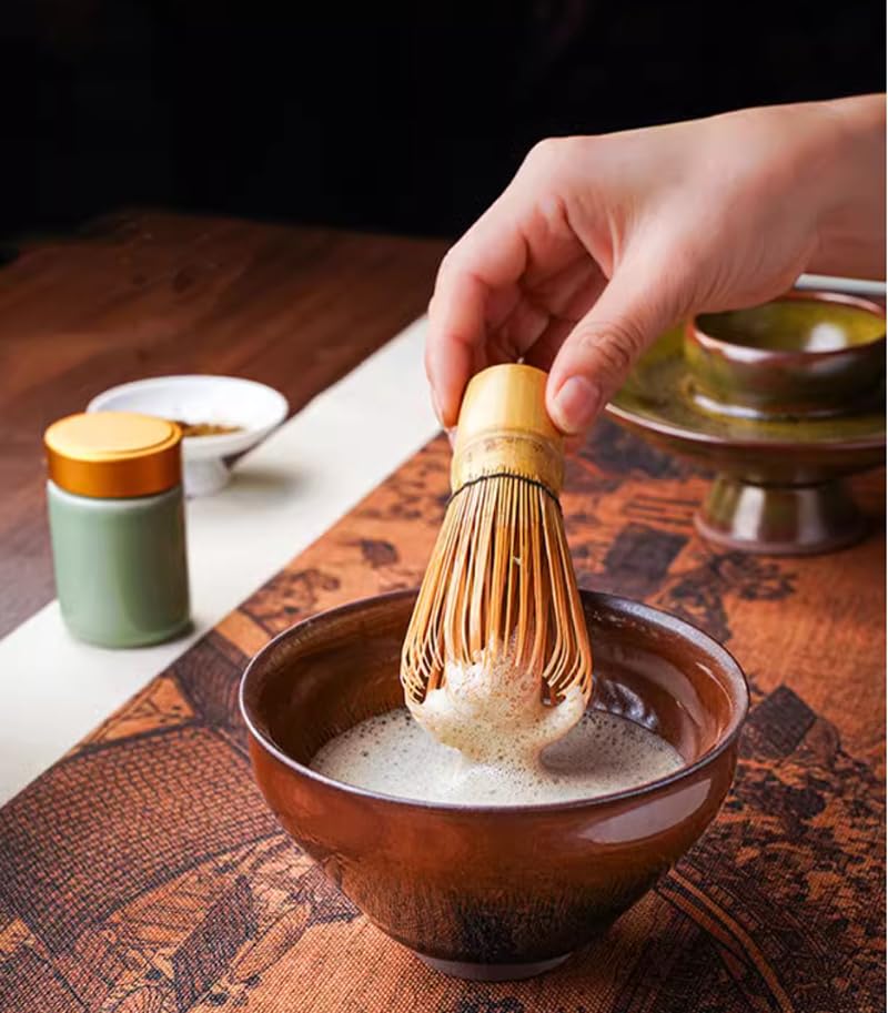 Matcha Bowl Reactive Glaze Tenmoku Tea Cup