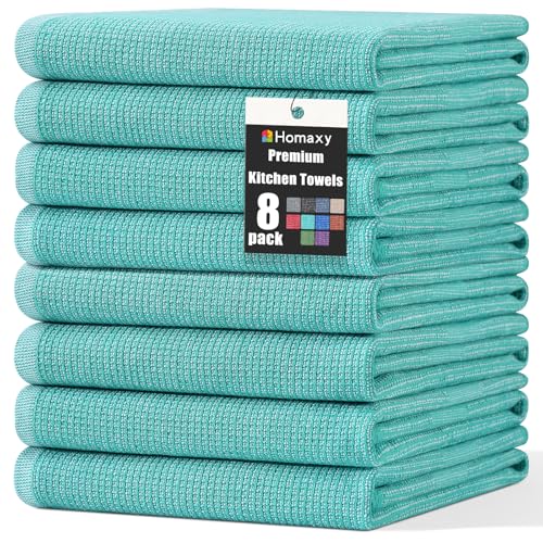 380 GSM Cotton Premium Kitchen Towels 8 Pack (8 Count)