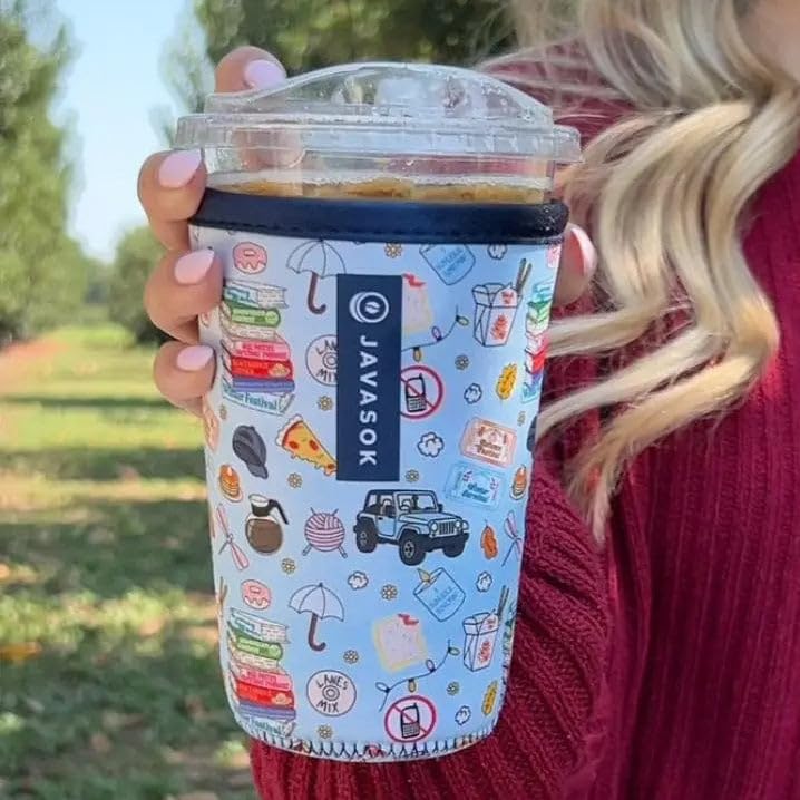 JavaSok Iced Coffee & Cold Soda Insulated Neoprene Cup Sleeve