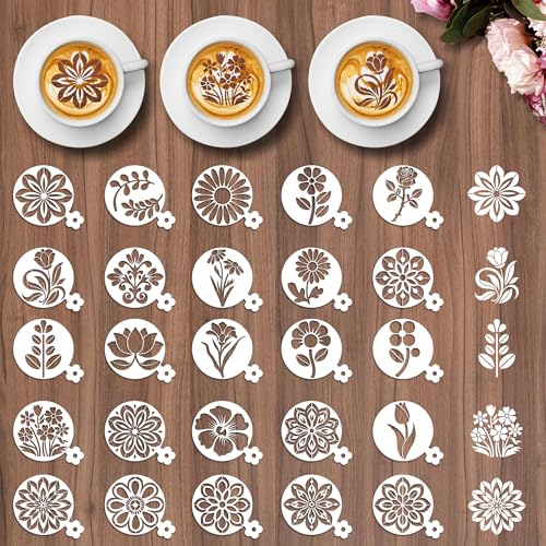 Mandala Coffee Stencils Reusable (25 Count)