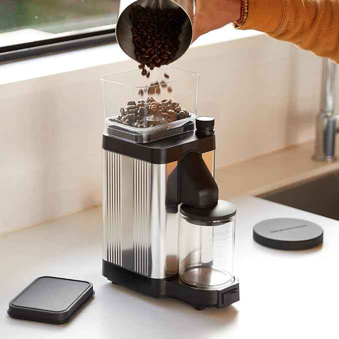 Technivorm Moccamaster 49522 KM5 Burr Coffee Grinder, Matte White