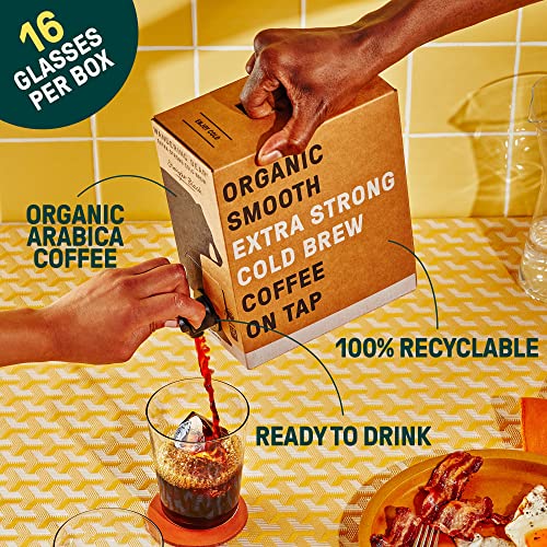Straight Black Organic Cold Brew Coffee On Tap (96 Fl Oz)
