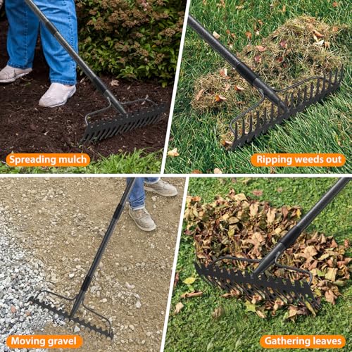 Rake 17 Tines with 49 Inch Handle