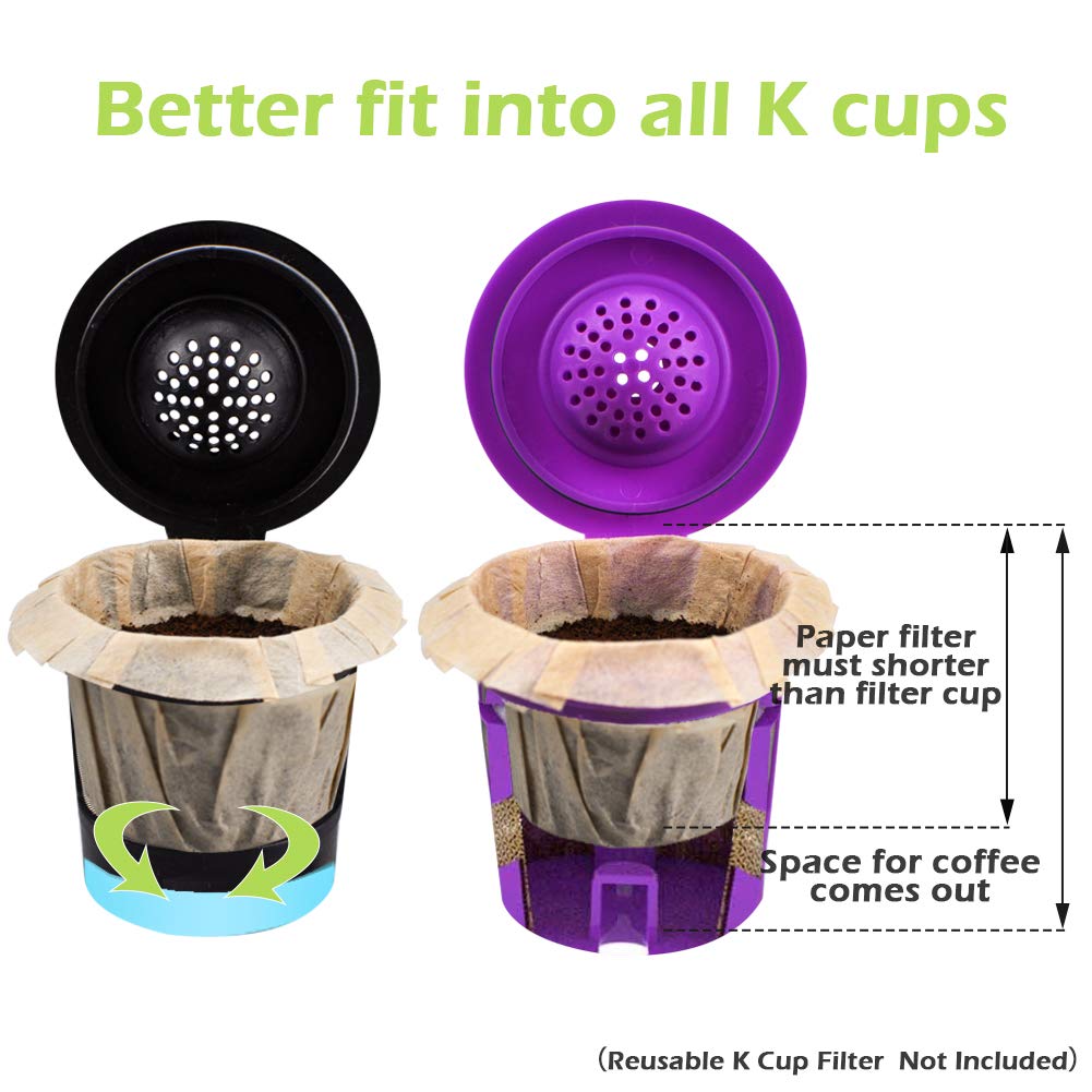 Textured paper single-serve coffee filters for easy cleanup