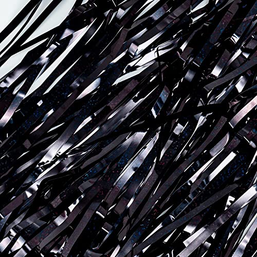 Black Foil Fringe Curtains (2 Count each)