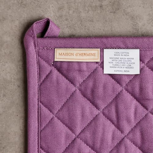100% Cotton Oven Mitt & Pot Holder Set