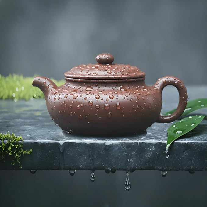Purple Clay Teapot, Yixing Zisha Teapot, 220ml Traditional Chinese Tea Pot, Handmade Clay Tea Kettle