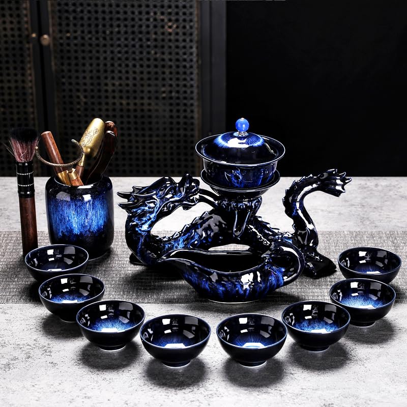 Chinese Gongfu Tea Set Ceramic Teapot with Infuser