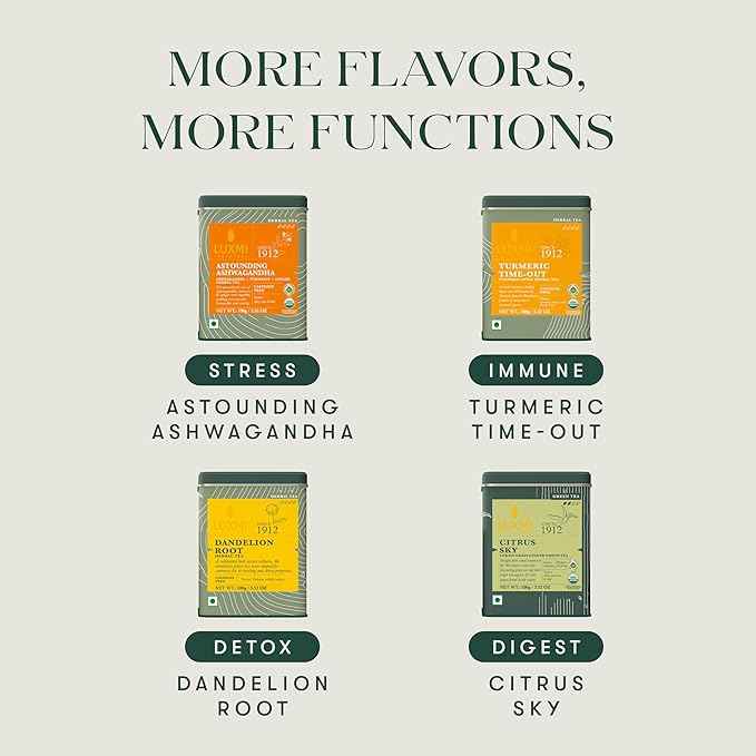 Luxmi Estates Chamomile Honey Loose Leaf Tea 50g/1.76oz (25 Cups) for Relaxation & Calm | Caffeine Free