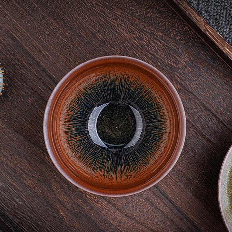 Matcha Bowl Reactive Glaze Tenmoku Tea Cup