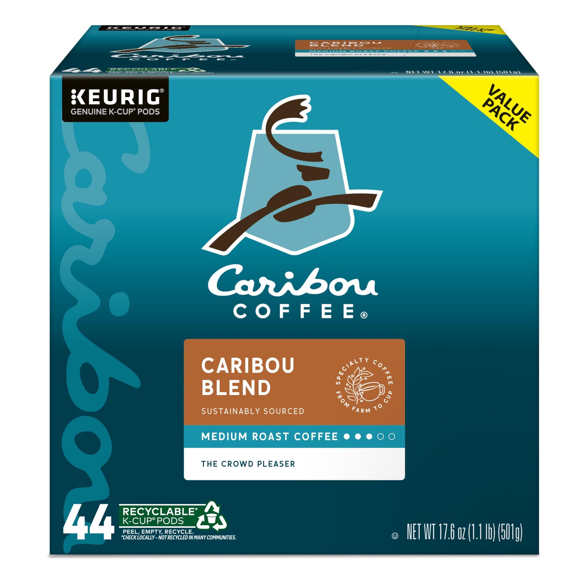 Caribou Blend Keurig Single (44 Count)
