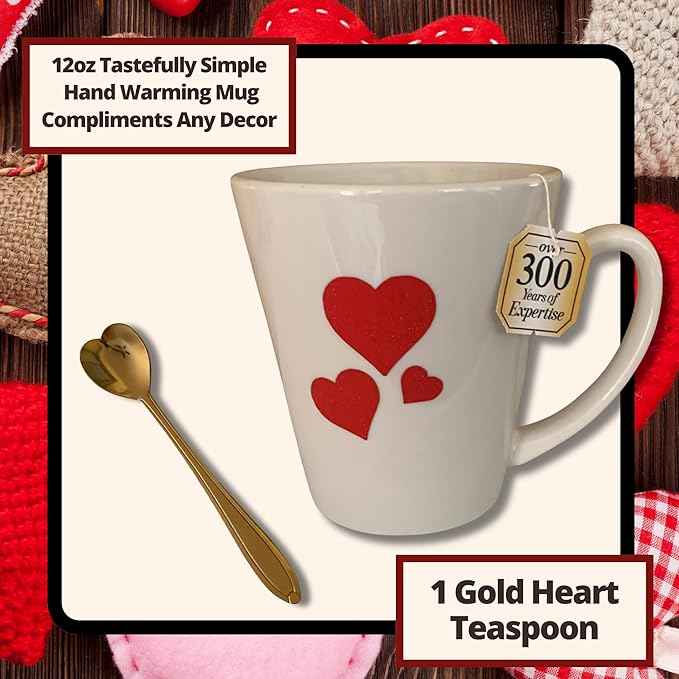 Tea Cookies and Honey Gift Set Tea Lovers Sampler Basket Care Package Get Well Soon For Women Mom Family Best Friend Birthday Ideas After Surgery Thinking Of You Heart Themed Box
