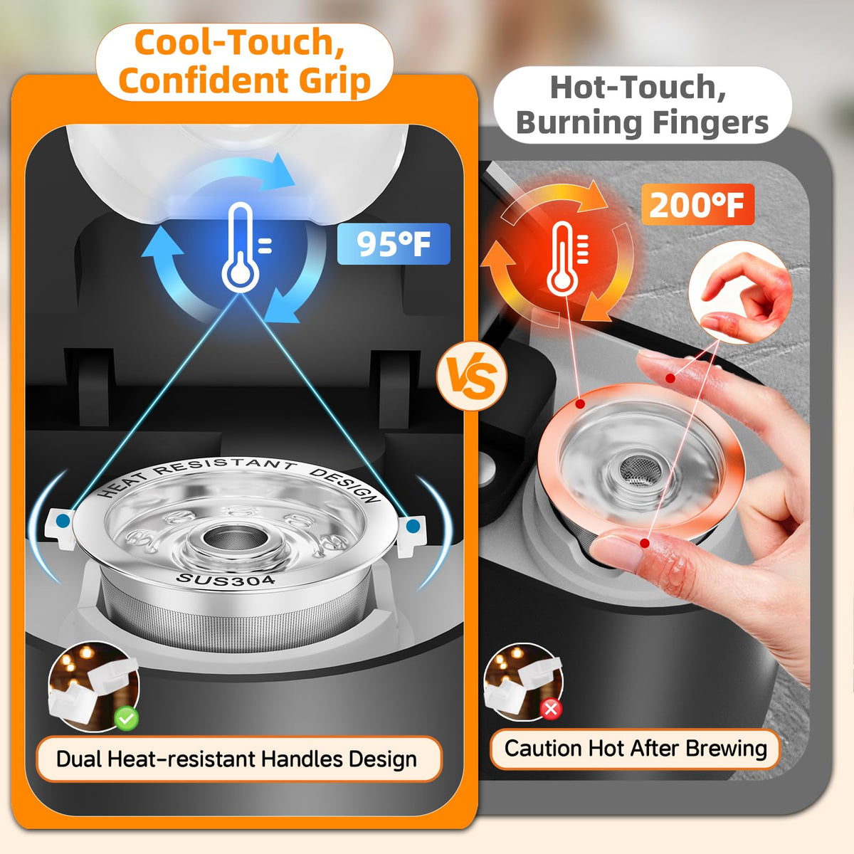 Silicone-free all-metal refillable coffee pod