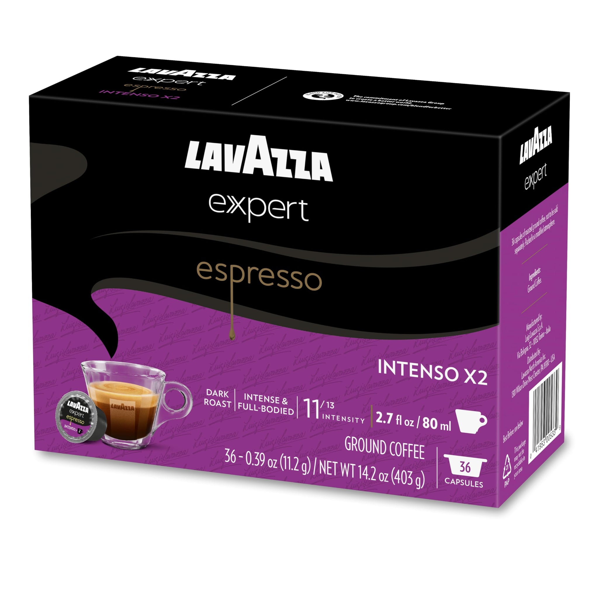Expert Espresso Intenso Double Shot Capsules (36 Count)
