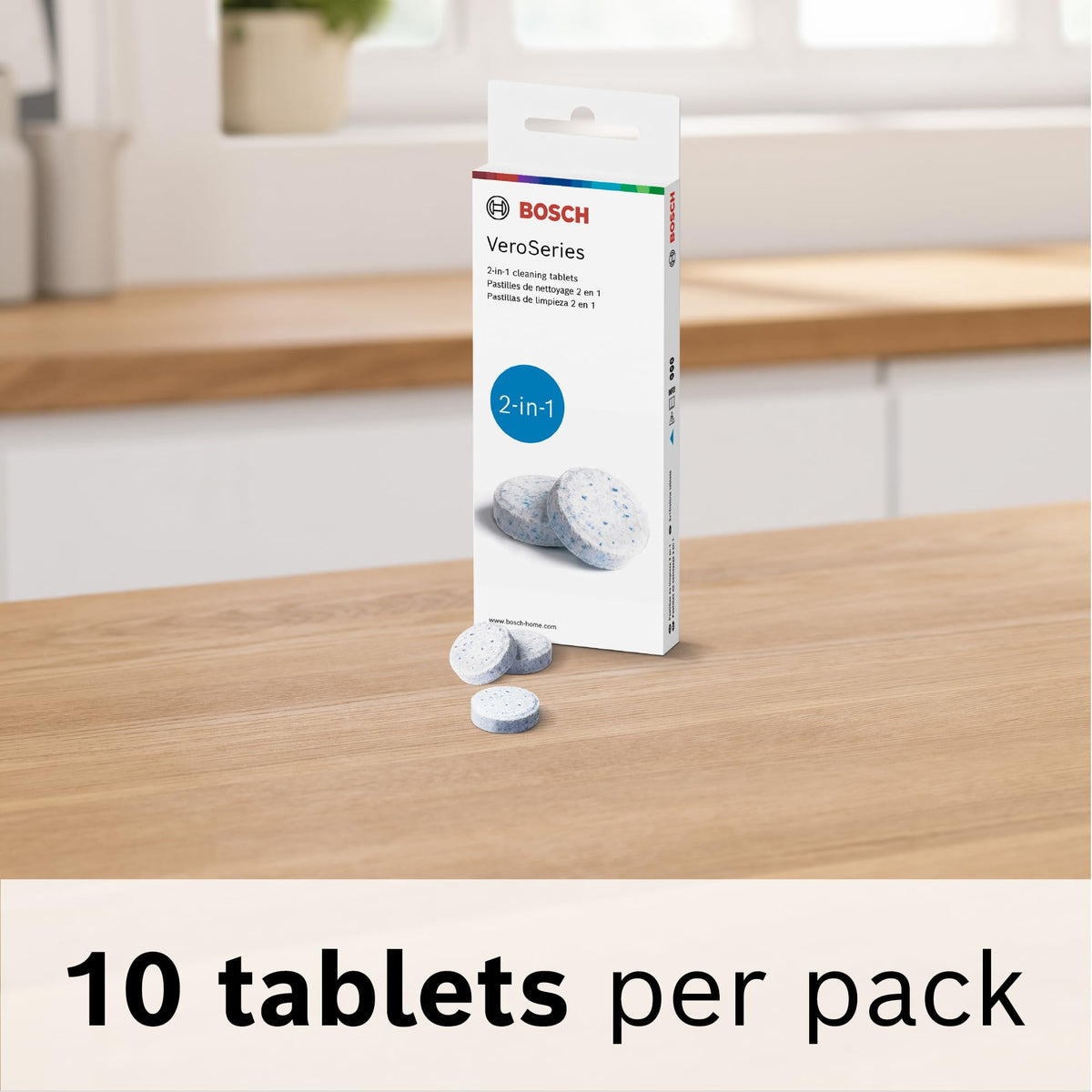 Espresso machine cleaning tablets package detail