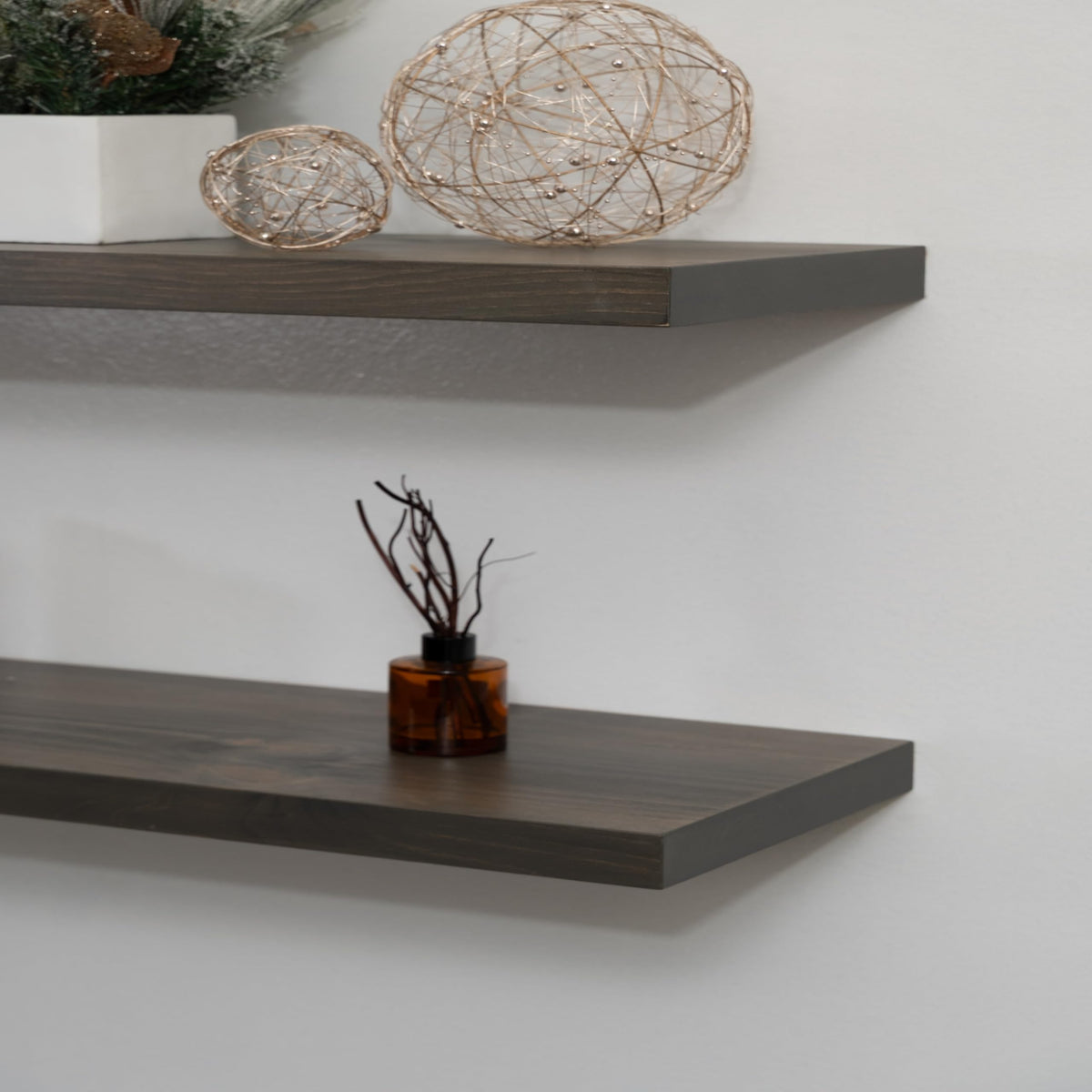 URBANDI Rustic Floating Shelves (2 Count)