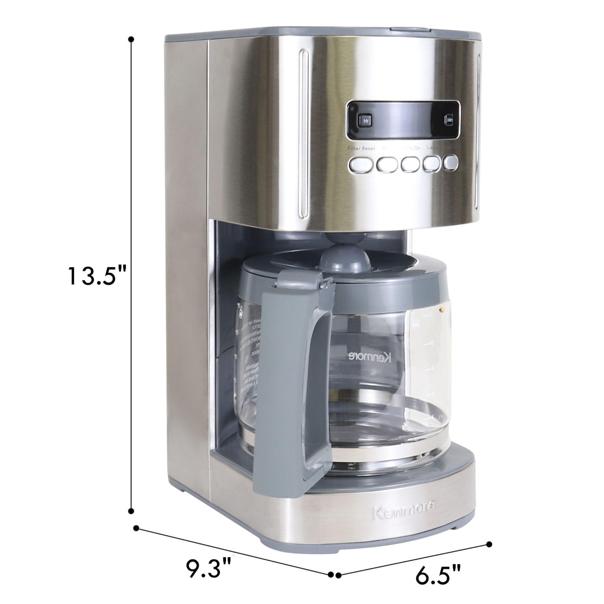 Coffee maker warming plate and carafe