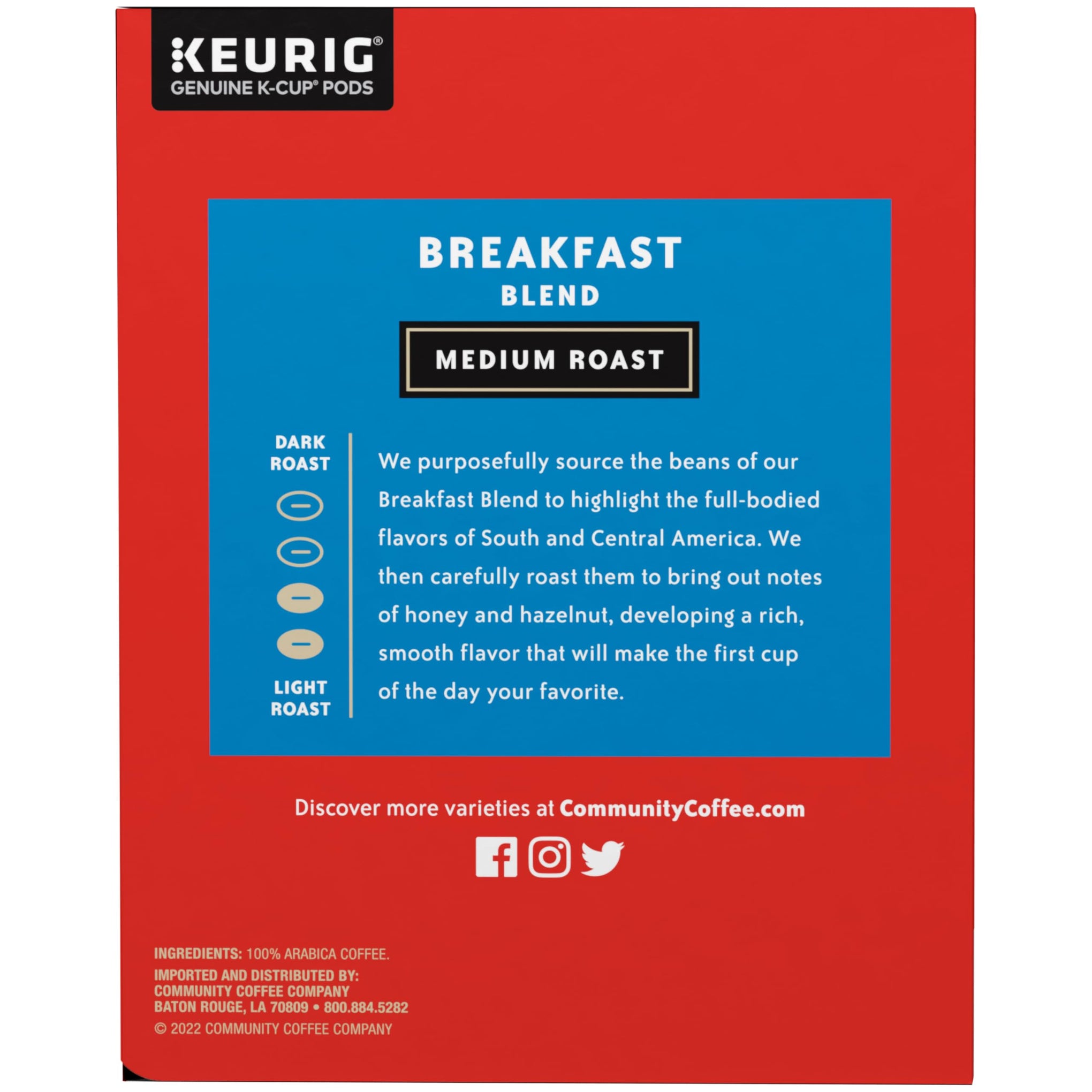 Breakfast Blend Medium Roast Single (48 Count)