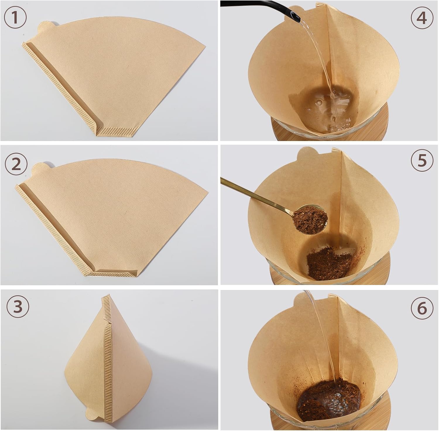 600 Count Coffee Filter #2, 2 Cone Coffee Filters, Unbleached Natural Coffee Filters Paper Compatible with Drip and Pour Over Coffee Maker(2-6 Cup) - Blissbrew