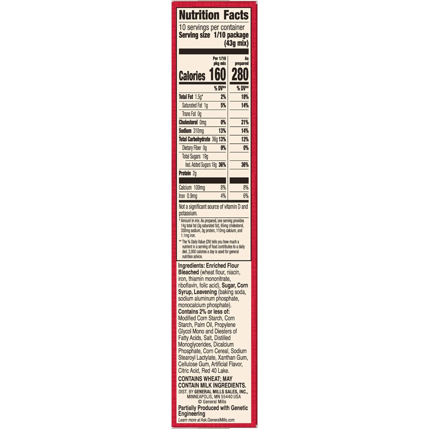 Betty Crocker Super Moist Cake Mix-Cherry Chip-15.25 Oz,2 Pack