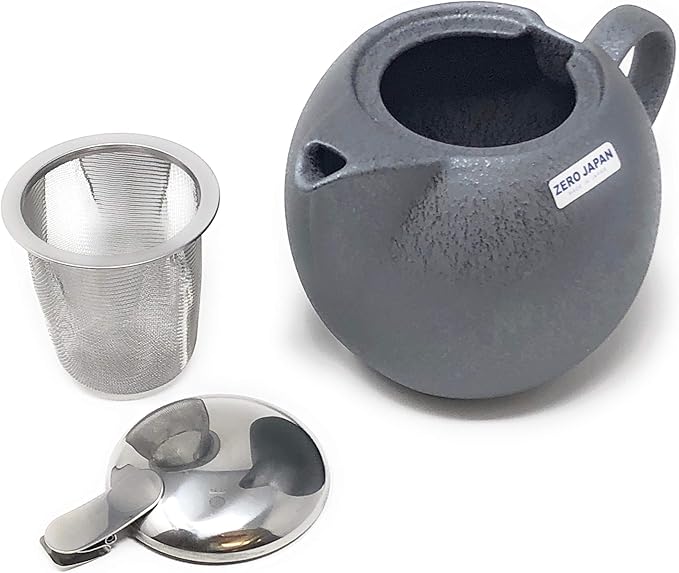 ZERO JAPAN Universal Teapot for 5 People, Antique Colors BBN-04, ASV, Antique Silver, W6.5 x D4.7 x H4.5 inches (166 x 120 x 115 mm)