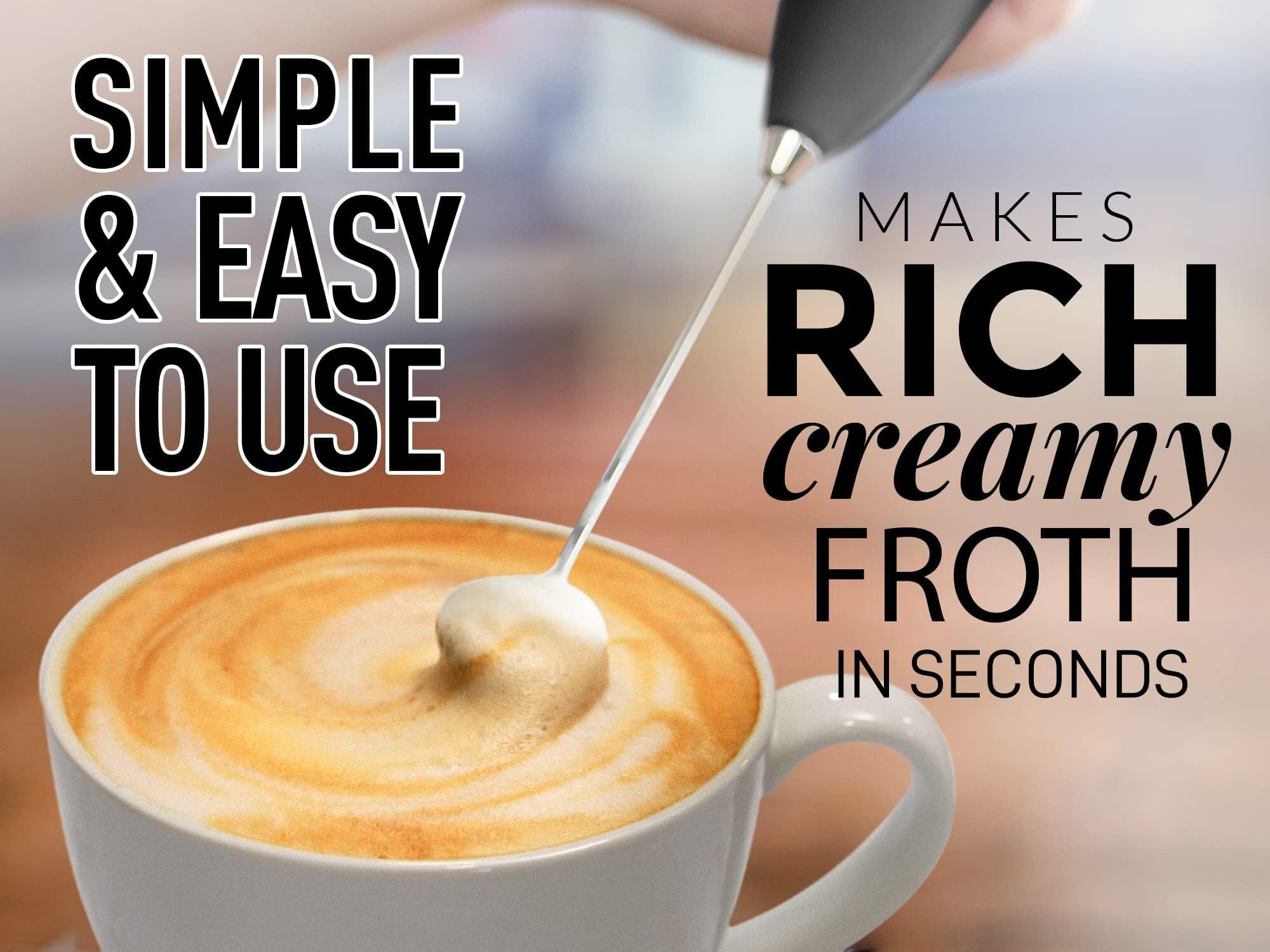 Milk Frother Handheld Electric Whisk