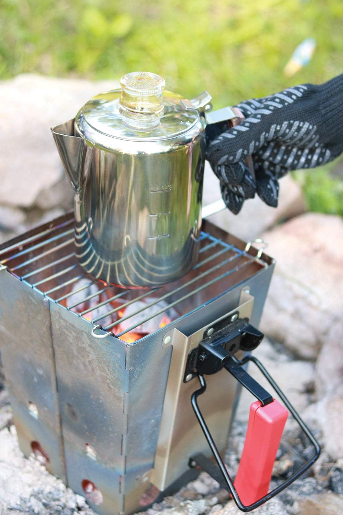 Percolator basket and pump components