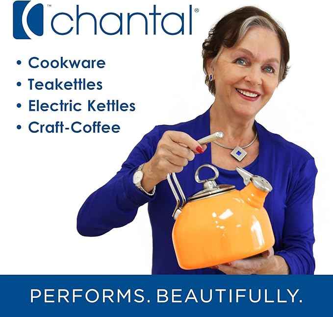Chantal "Lotus" ceramic pour over coffee dripper, 8 ounces, Aqua