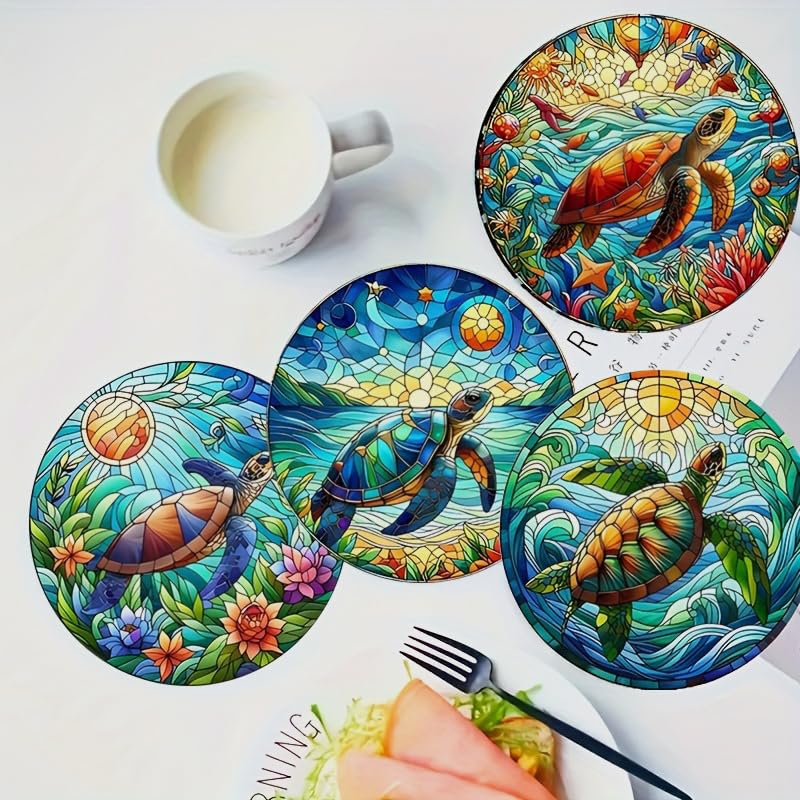 Wood Coasters Set of 8 (8 Count)