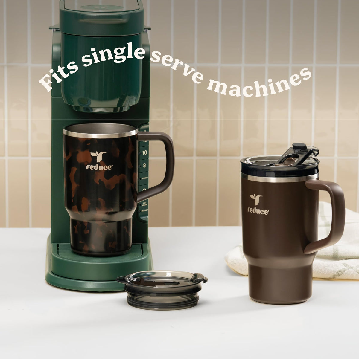 Dual-wall vacuum insulated 18 oz mug